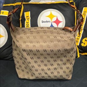 Dooney & Bourke Brown Monogram Satchel